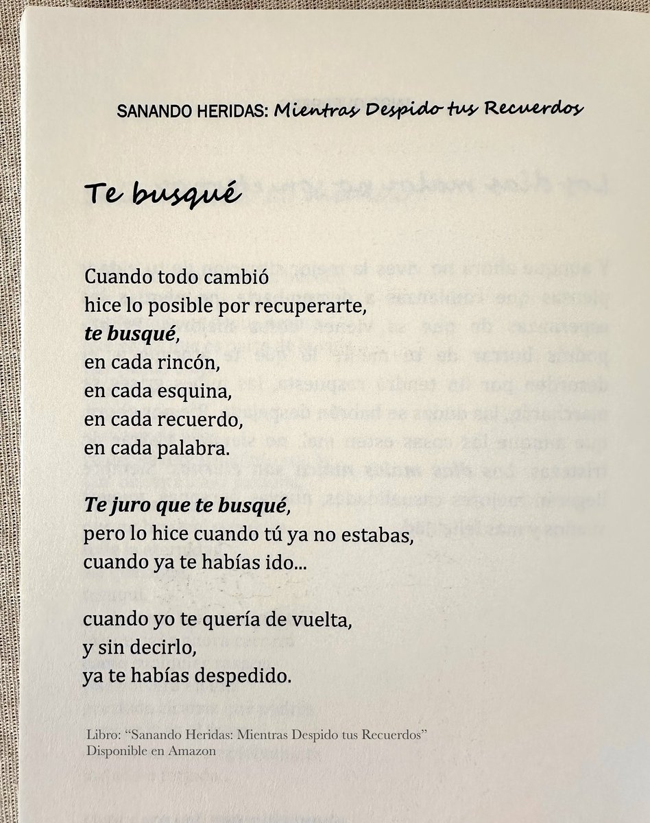 JaiiWriter's tweet photo. De mi libro: “Sanando Heridas: Mientras Despido tus Recuerdos” 📕 https://t.co/sM7TaToGm0