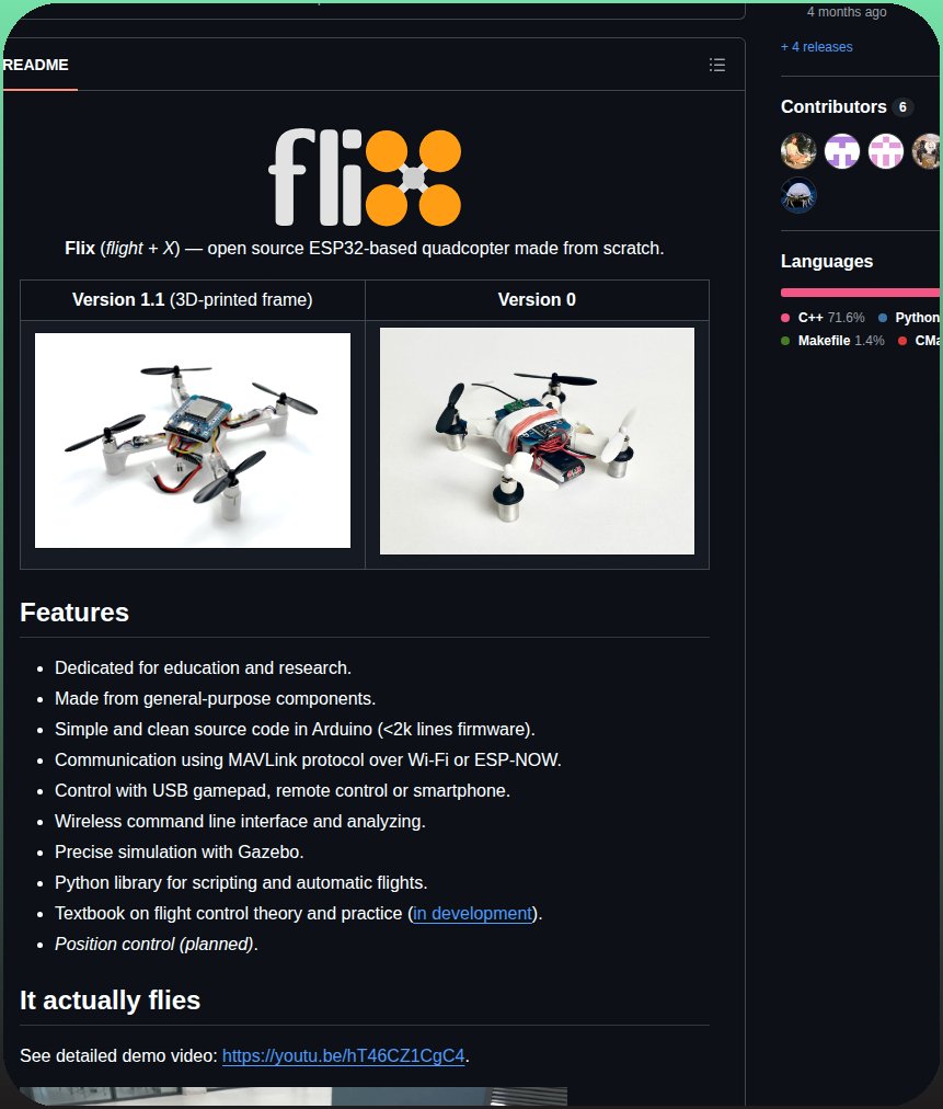 ESP32 기반 쿼드콥터를 아두이노 펌웨어 2k 라인 미만으로 처음부터 제작 대표 이미지