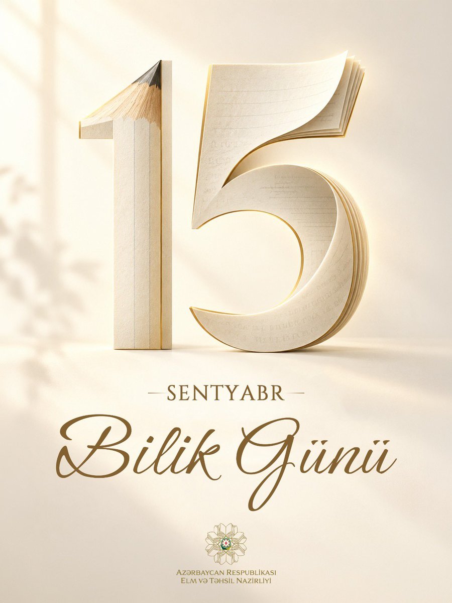 tehsilgovaz's tweet photo. 📚 Bilik Gününüz mübarək!

#ElmvəTəhsilNazirliyi #EduGovAz #EduAz #BilikGünü https://t.co/KCR1HaEdEb