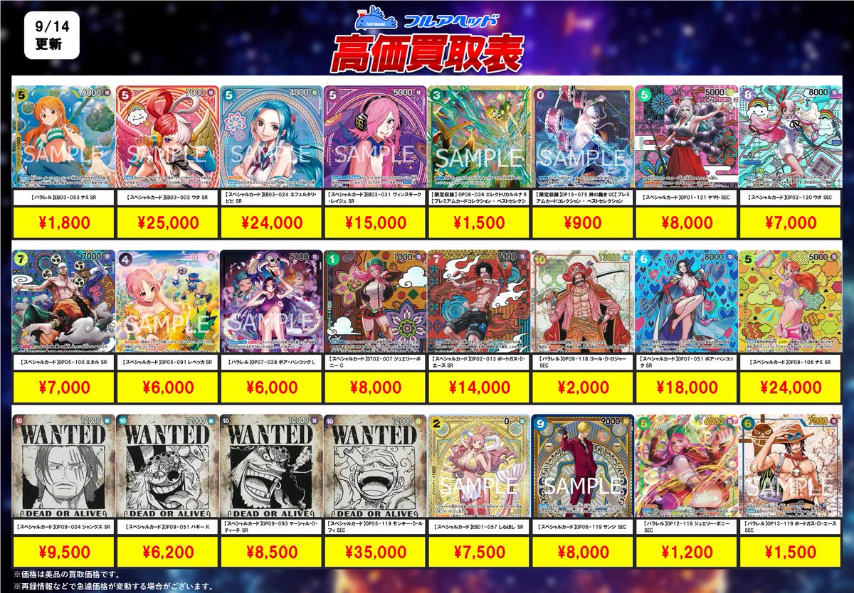 フルアヘッド＠ワンピースカード on X: 