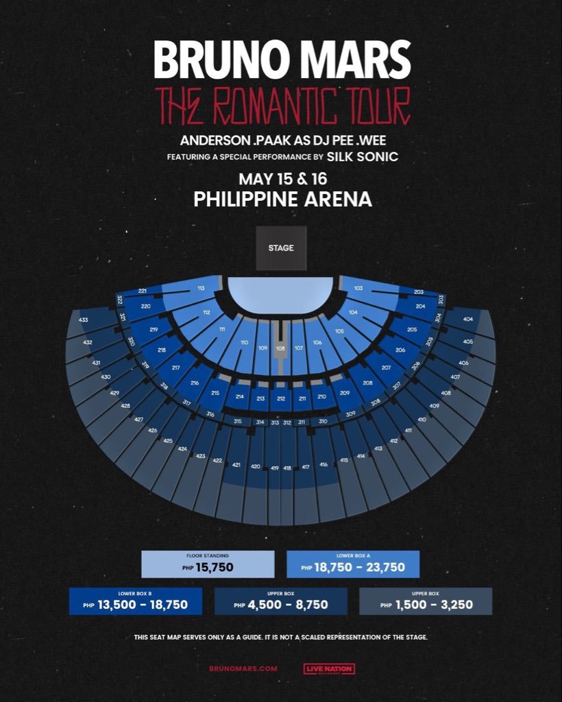 korirphincent's tweet photo. Wts/LFB
Bruno Mars - The Romantic Tour PH Manila
-2x FLOOR STANDING 
-2x UBD tickets
Rfs: Extras 
 Tickets instant transfer

#BRUNOMARSinManila #TheRomanticTourPh 
#BrunoMarsInManila
#BRUNOMARSinManila https://t.co/pxu4RSA1zh