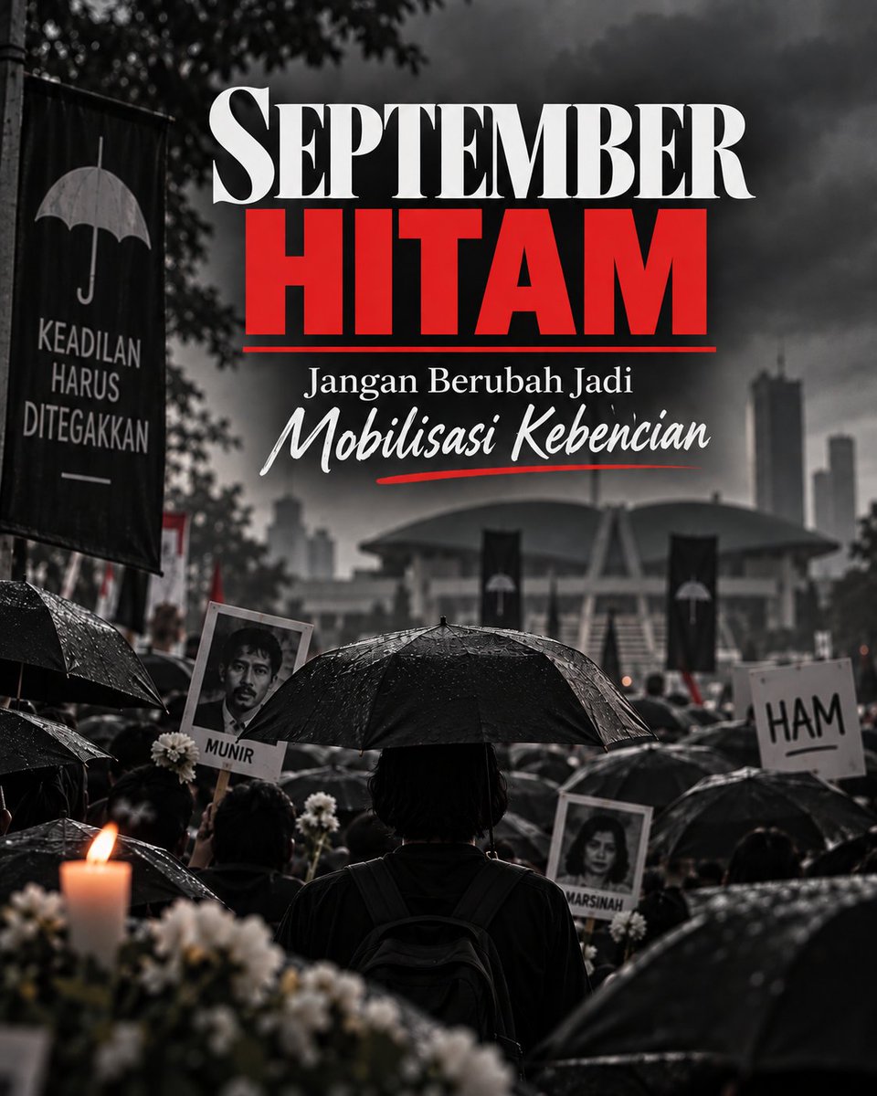 jagainbareng's tweet photo. Dalam beberapa tahun terakhir, pemerintah telah mengakui 12 peristiwa pelanggaran HAM berat masa lalu dan menyatakan komitmen terhadap pemulihan korban. 

Langkah tersebut patut dicatat sebagai kemajuan, meskipun masih menyisakan pekerjaan rumah yg tidak sedikit.
#septemberhitam https://t.co/vwwcglzmjH