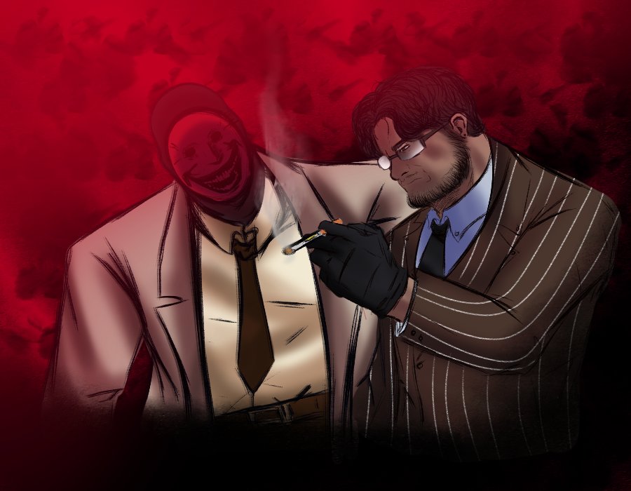 AE11223312's tweet photo. Me puse a ver varios fanarts de las Creepypastas que habían ahí por el 2013 y 2012, así que me inspiré un poco de hice está ilustración sobre unos oc's que tengo.

#oc #ocart #originalcharater #creepypastaart https://t.co/f5ushkD1E4
