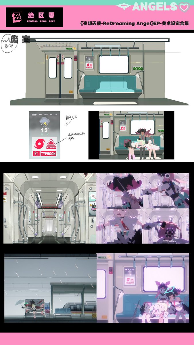 Zenlessnewz's tweet photo. Lead artist of the AoD music video "ReDreaming Angel" @/JuSikey shared early exploratory rejects, later-stage tests, CGs, stills, prop designs, and more! https://t.co/C9ZPaiM4s4