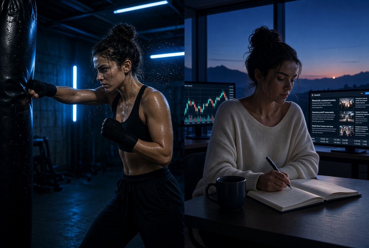 NetiyaFX's tweet photo. Ma routine du matin, c'est mon vrai edge.

Me lever tôt, bien dormir, bien manger. Et le sport — non négociable, pas une option quand j'ai le temps. Ça règle ma tête avant même d'ouvrir un chart.

Poser mes conditions de marché avant toute décision — zéro raccourci, je respecte mon process du début à la fin.

C'est ça qui construit la performance ET la régularité, pas l'un sans l'autre.

#Trading #Mindset #Discipline