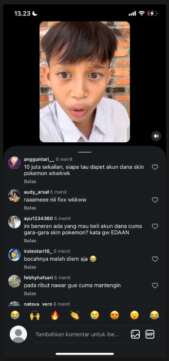 soliadit's tweet photo. gw baru mau iri sama skin pokemon lu, eh liat komennya malah makin ngiri sama tawarannya WKWKWK https://t.co/fPVYCHcb8u