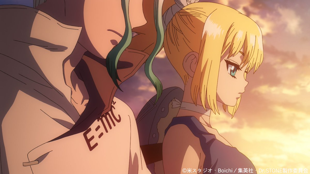 DrSTONE_exh's tweet photo. ━━━━━━━━━━━━━━━━ 🚀
TVアニメ「Dr.STONE」展 開催記念
　　 ストーリーを振り返り!!
🧪━━━━━━━━━━━━━━━

🧪第３期第２１話『宝島』🧪
数百年の石化から目覚めた松風によって、かつて石化装置は、ある日突然空から大量に降って来たという情報をゲットした千空。謎の通信を繰り返すホワイマンは月面にいると確信し、ホワイマンの正体を突き止める為、月に行くと宣言する！まずは科学王国へと戻る為、出航の準備を進める千空たちだが、頭首の息子であるソユーズは、複雑な想いを抱えていた……。

「コールドスリープから叩き起こすぞ 霊長類最強の高校生 獅子王司をな…」

🗨️この話数で好きなシーンは？
コメントや引用リポストで教えてください🪨

TVアニメ「Dr.STONE」展は2026年12月より東京で開催予定✨

#DrSTONE