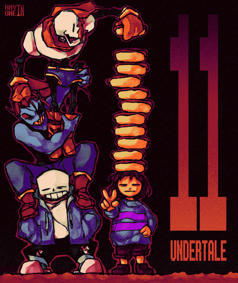 AnyoneInside's tweet photo. HAPPY 11TH ANNIVERSASY TO #UNDERTALE https://t.co/Mc7cvMT8m0