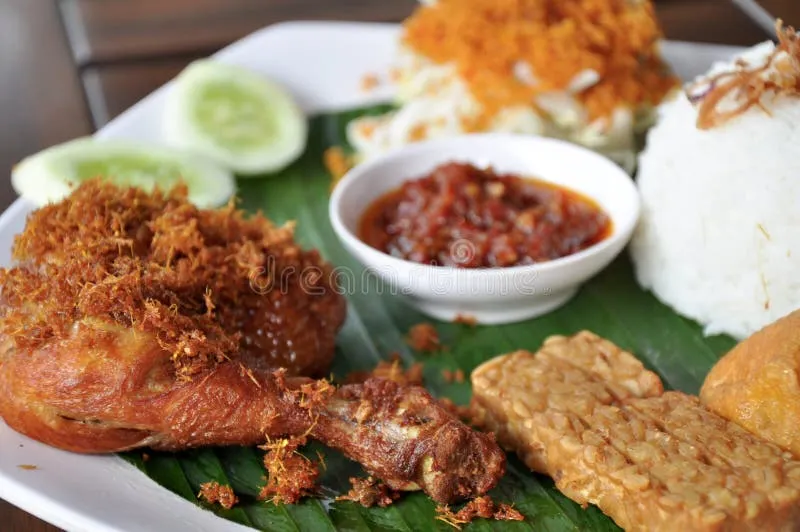 alwaysadblock's tweet photo. The above picture is ayam goreng (fried chicken). I've had it many times, it's always dry, dry, dry. It tastes of powdery turmeric and sand. Even in artistic pictures like this it is visibly desiccated. https://t.co/OKubyc9NAX