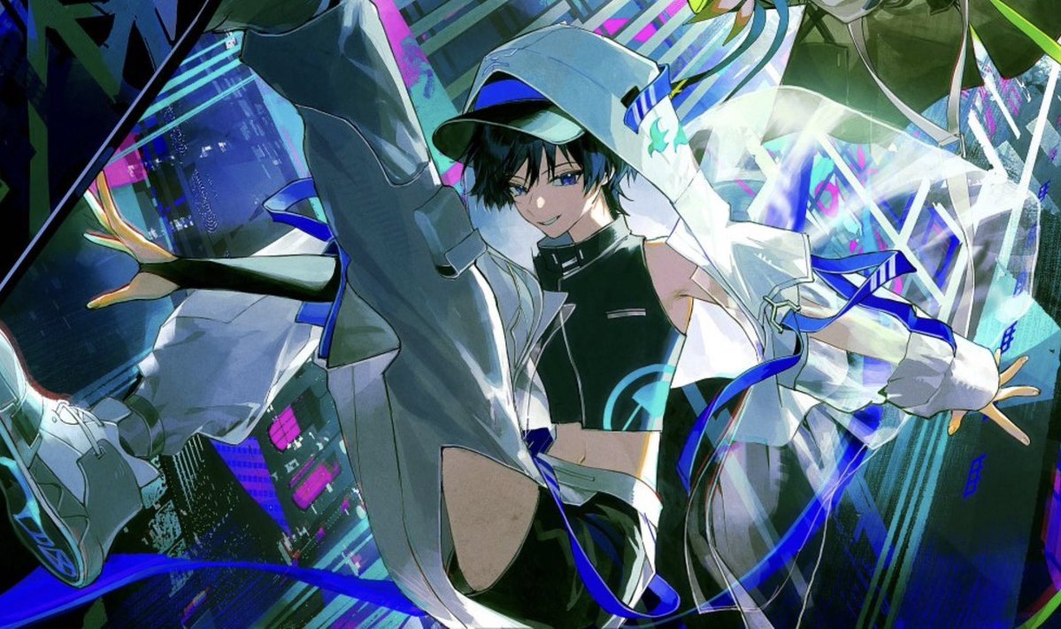 ghosttaal's tweet photo. dude scara’s outfit is insane. the cuts in the fabric to reveal skin????? the sleeveless top ??? the hat and hood combo???? the crop top???????? holy hell jesus christ he looks sooo good. https://t.co/7k4jONdBAQ