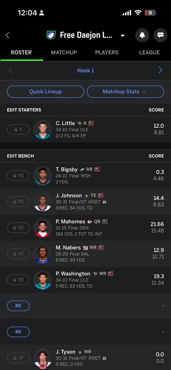 JaheiMotani's tweet photo. @PPRFantasyTips Not likely but any feedback on my team ? https://t.co/AD8RTDTS5x