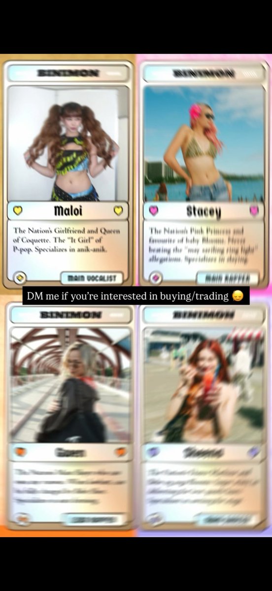 jrobles_vrgr's tweet photo. 🌸✨ BLOOMS, LOOK WHAT I GOT FOR YOU! 🥹💖

BINI-themed trading cards are here!! 🃏🌷 Collect all 8 members, or keep your bias close to your heart 🥰💕

💗 $5 each
🌸 $30 for the COMPLETE SET — all 8 members!

🔄 Also open to trades! 

📩 DM me if interested! 💌

#BINI #BINI_PH https://t.co/JGQvaRNcu6