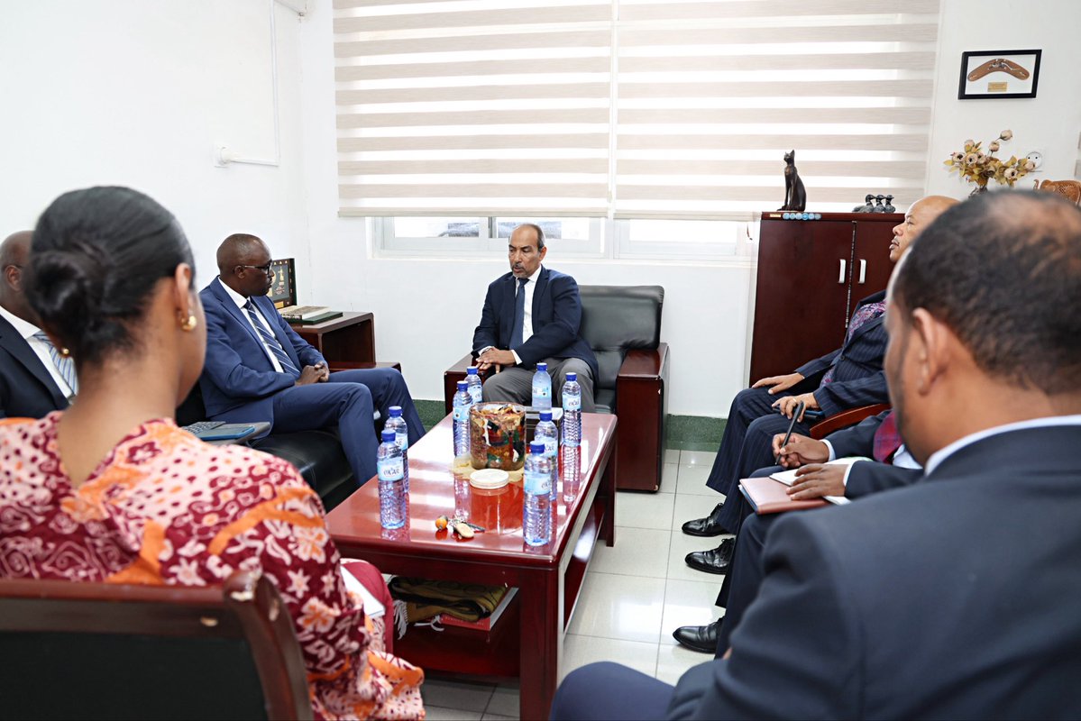 SingoeiAKorir's tweet photo. Paid a courtesy call on Amb. Mohamed Ali Hassan (@MohamedAliHass1) Secretary General  for Foreign Affairs of Djibouti.  Kenya and Djibouti share a strong commitment to anchoring peace, maritime stability, and multilateral cooperation through IGAD to fill critical gaps in regional development. Our discussions highlighted the strategic imperative of enhancing regional connectivity, digital infrastructure, and trade corridors to drive sustainable economic growth across the Horn of Africa.
Together, Kenya and Djibouti continue to deepen multilateral alignment, foster African Union institutional reform, and create enduring synergies for our people. We agreed to accelerate political consultations on a range of issues and finalize negotiation on a new bilateral air service agreement between Kenya and Djibouti. @ForeignOfficeKE