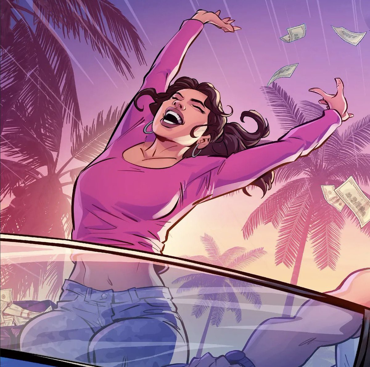 elchinyto_tech's tweet photo. A falta de imágenes oficiales y de marketing por parte de Rockstar, aquí les traigo:

Más arte NO OFICIAL de GTA 6 (parte 4) 😮‍💨

🎨 Arte por: patrickbrownart (IG) https://t.co/B9uJawMIl6