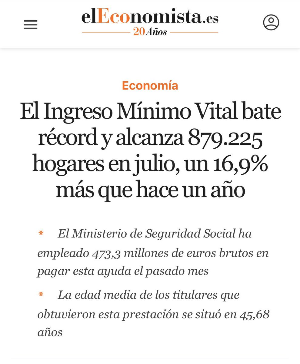 JaviRodrigo11's tweet photo. ¿En un país donde están cobrando 879.225 personas el Ingreso Mínimo Vital sin hacer nada en casa; no se encuentran camareros ni mano de obra para la vendimia? 

Eso no es justicia social; es una tomadura de pelo de insolidarios que se aprovechan del trabajador; con la connivencia de políticos golfos que lo utilizan como caladero de votos de gente que no le gusta trabajar. 

Se quitan las paguitas por no trabajar; ayudas y otras mamandurrias a costa del que madruga todos los días; y se deja el lomo trabajando como un cabrón, para pagar impuestos; y se arregla el asunto en una semana.

Hay que comenzar a hablar claro. 

FIN