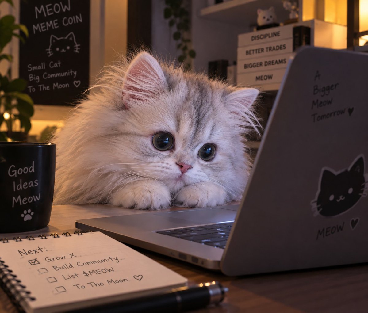 cutemeow7740's tweet photo. MEOW made some new frens today 🥹🐾

small cat.
new frens.
bigger dreams.
the MEOW family keeps growing. 🐱💙
$MEOW
launching soon on https://t.co/L3LCzrvGvu
follow @cutemeow7740 

#memecoins1000x 
#memecoin https://t.co/QxUZBb6MHA