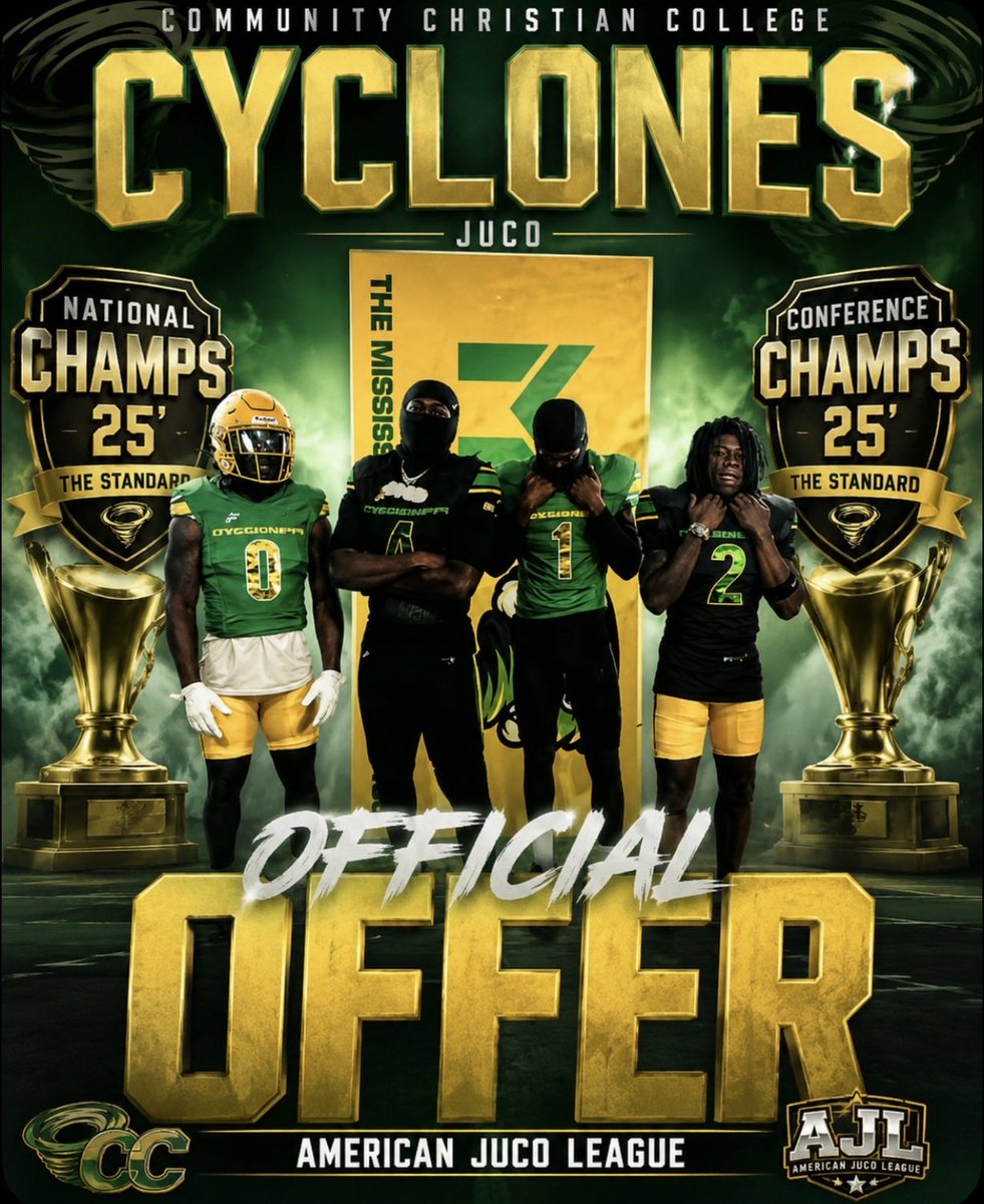 Rob_corrigan_'s tweet photo. I Am Beyond Blessed To Receive My 2nd Offer From CCC, via @TheRedZoneCoach 

@DrueStreich @Coachhyer61 @BolyardWeston @ckthegreatking7 @WPEagleFootball
@NINE41Media @941Blitz @247recruiting
@PrepRedzoneFL @Next_level_z @N3XTrecruiting @CoaLBViking @Andy_Villamarzo @TheTop5s_ https://t.co/vNCGysxP0f