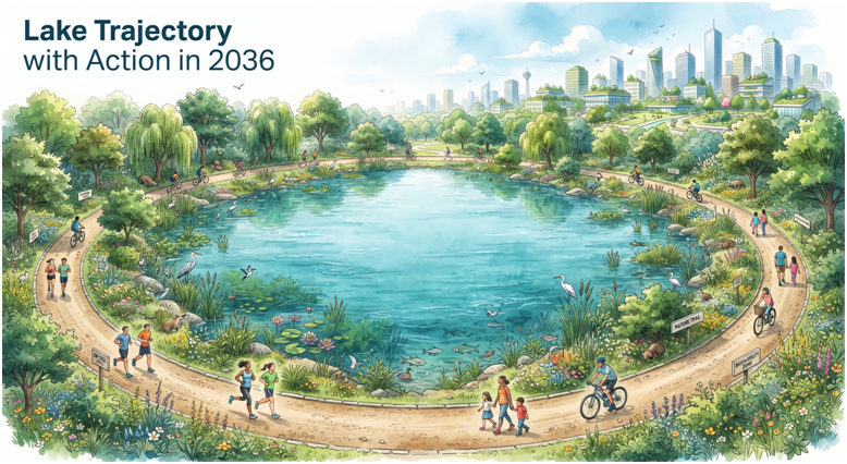 KYBIAOrg's tweet photo. By 2036, a fully restored Bellandur Lake can act as a natural sponge, functioning as a vibrant green infrastructure network rather than a concrete drain 📷📷. Let's invest in nature-based solutions. Save Bellandur lake by signing the petition https://t.co/byuHLVnwUy
#GreenInfrastructure #EcoRestoration #KYBIA