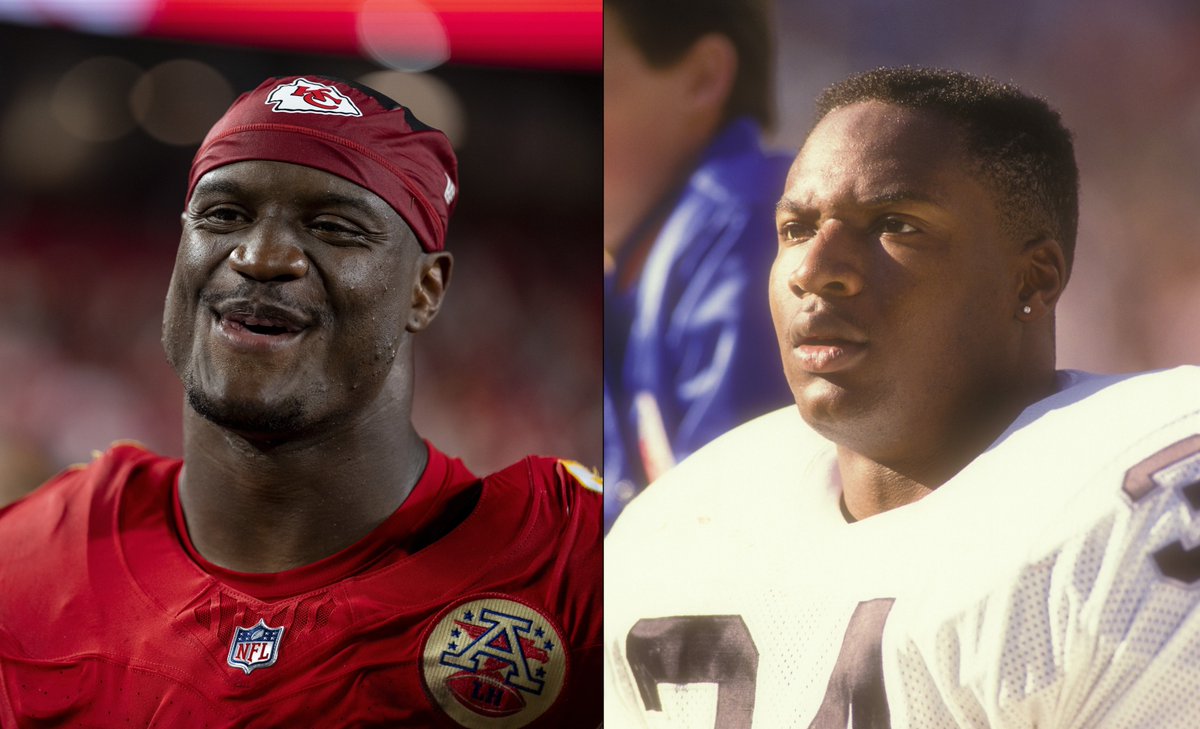 OptaSTATS's tweet photo. Kenneth Walker III for the @Chiefs tonight:

✅ 150+ rushing yards
✅ 60+ yard rushing TD
✅ receiving TD
✅ more total net yards than the opposing team
✅ more points than the opposing team

The last NFL player to do all of that in one game was Bo Jackson on November 30, 1987. https://t.co/Pm8eZaElz4