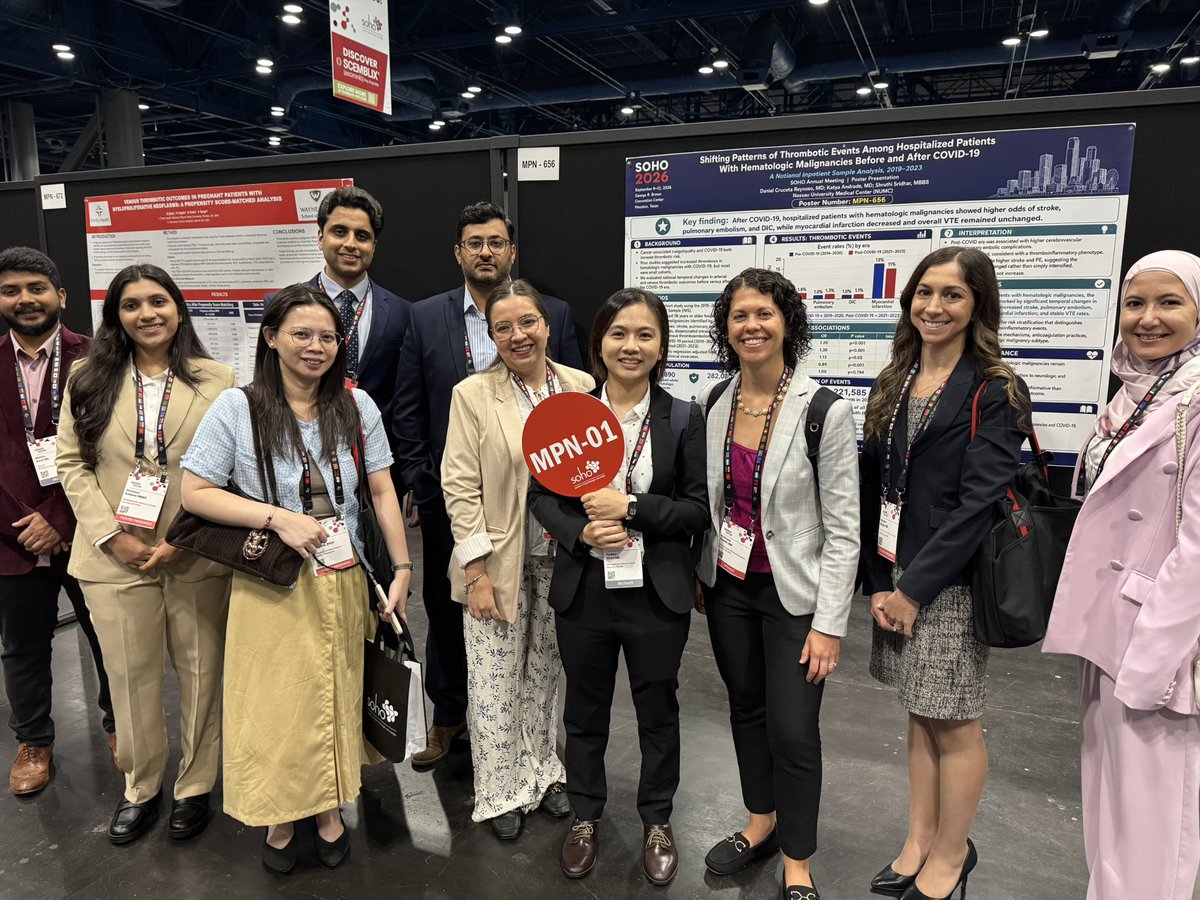 YuHanChen0213's tweet photo. #SOHO2026 was such a great experience!!

Grateful for the opportunity to learn from my mentors and to hear so many exciting updates in #MPN and #MCL

Leaving SOHO inspired, energized, and excited for what’s ahead! 🩸🔬 https://t.co/18m6NVQ9sK