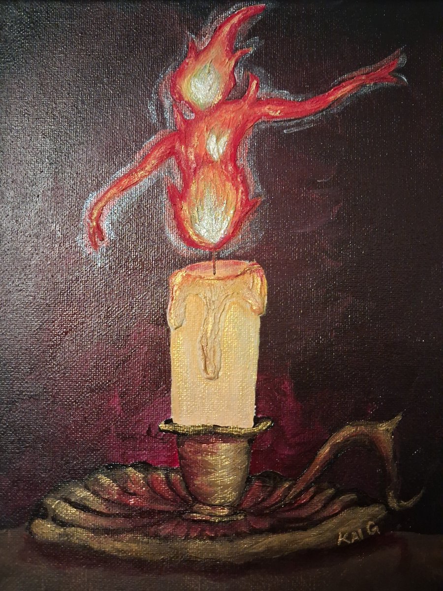 kaiisinpain's tweet photo. My gorgeous dancing flame, had so much fun with texture on this and it isn't even super visible 😭 https://t.co/rHb0FD2SFi