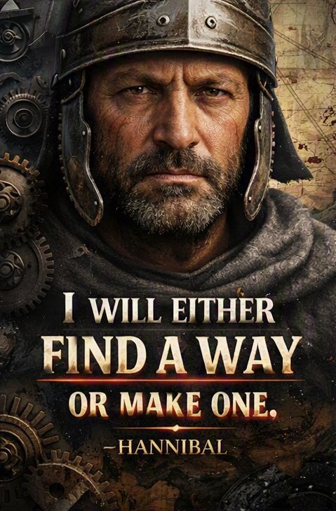 SunTzuDo's tweet photo. I WILL EITHER FIND A WAY OR MAKE ONE

#HANNIBAL #CONFLICT #SUNTZUDO #SOLUTIONS https://t.co/No3Fz7qs5s
