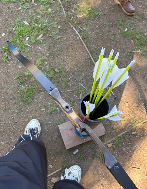 sentaygaJ's tweet photo. Archery Oasis was such a fun day! Spent about an hour and a half out there, and the shade kept us nice and cool. Even had some wild turkeys wandering around 😂 https://t.co/FMoGhXtsr0
