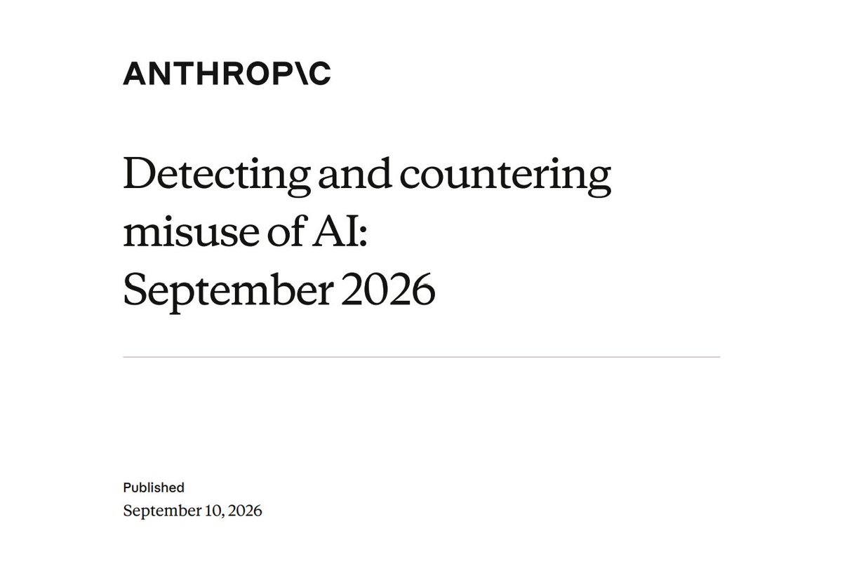 RyanFedasiuk's tweet photo. Here is a low-confidence theory: I think we are under-weighting the extent to which Chinese state media's hostility toward U.S.-China coordination on AI security may be a response specifically to Anthropic's AI Misuse report.

Anthropic's report is one of the finest intelligence products I've ever seen. Not only does it document a world-historic Chinese counterintelligence failure—but it publicly, personally embarrassed China's security services on the front page of every newspaper in the world.

This was a huge, huge deal for China. It will fundamentally alter the relationship between Chinese AI labs and the state. I am still expecting reprisals against the Chinese AI companies that were caught routing sensitive requests directly to Claude, unbeknownst to their Chinese users.

In fact, I'm sure this was part of Anthropic's calculation to originally release the report. Embarrassing China's security services and putting a target on the back of Chinese labs engaging in distillation is surely an effective deterrent to that practice.

But I also think this partly explains what we're seeing with Chinese state media's hostility toward Anthropic and Dario in particular. They view Anthropic not just as the tip of the American AI spear, but as a bad-faith actor gung-ho on smearing and destabilizing China's political system.

It would be unfortunate if this personal, political animosity were now bleeding into wider discussions of U.S.-China coordination on AI safety—when, in fact, I do think the Party cares about AI risk, and will continue to care about AI risk (cf MSS Minister Chen Yixin's recent commentary).