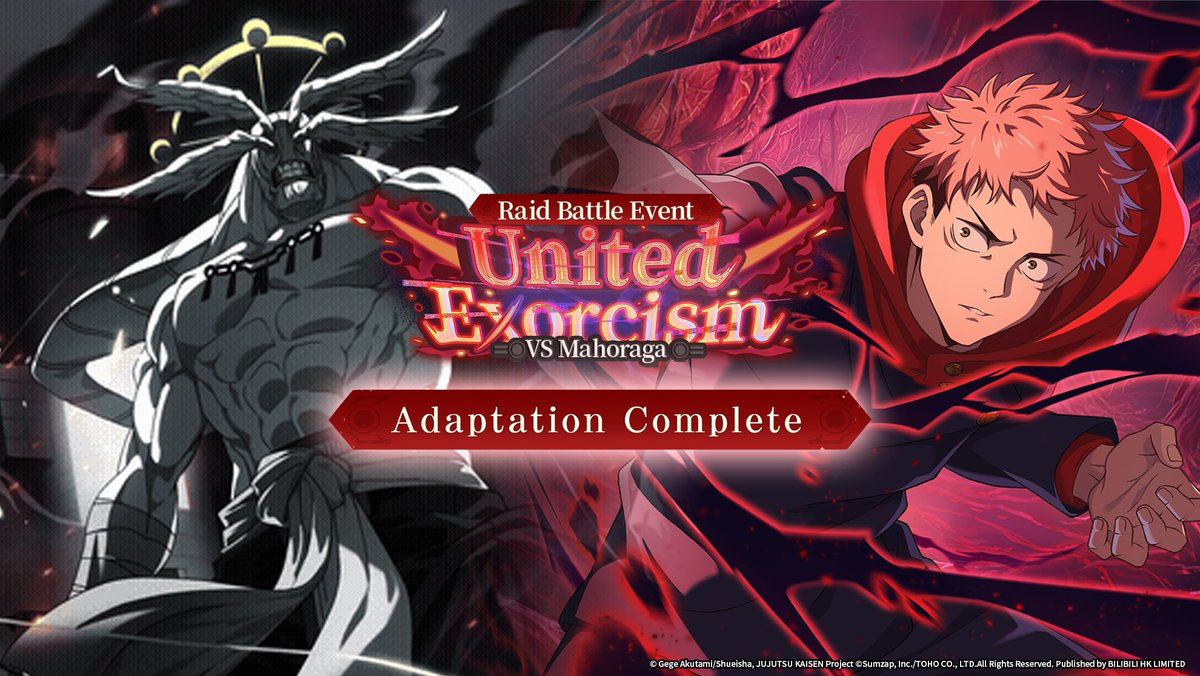 JJKPP_GL's tweet photo. ◤#JujutsuKaisenPhantomParade◢

━━━━━━━━━━━━━━━
[Zone] Yuji Itadori
Adaptation!
━━━━━━━━━━━━━━━

During the effect duration, damage dealt to Mahoraga by Adaptation characters will be greatly reduced!

For details about the event, please check the in-game notices.

▼Jujutsu Kaisen Phantom Parade is blazing through downloads!▼ 
[Download Now]:https://t.co/MnJUnuJ1fZ

#JujutsuKaisenPhantomParade 
#JujutsuKaisenOfficialMobileGame 
#jjkphantomparade 
#JujutsuKaisen