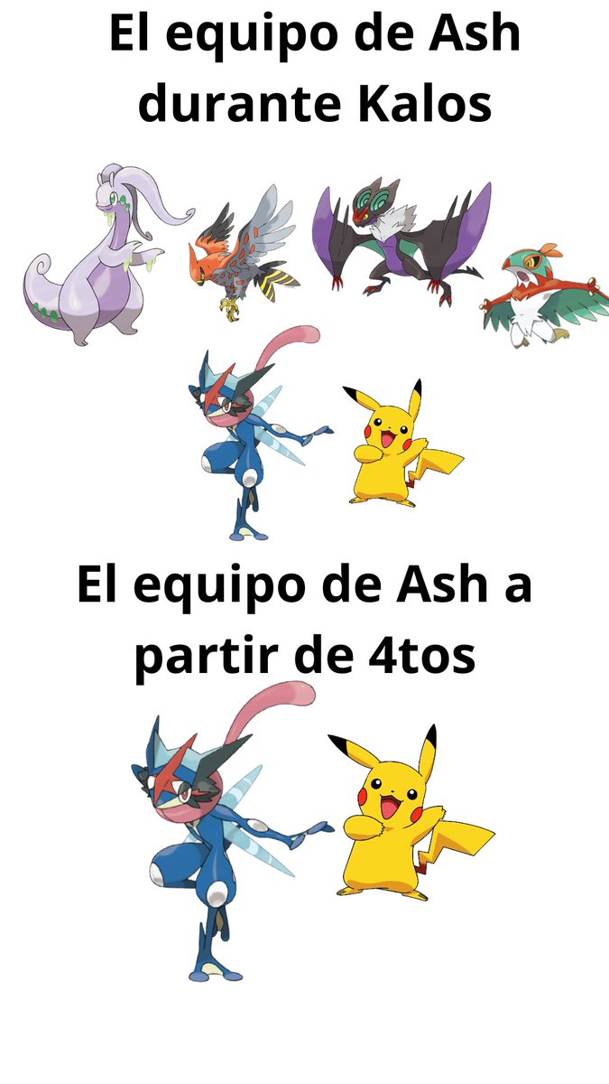 1402Herny's tweet photo. Contra Alan y Sawyer los otros 4 parecían de relleno #pokemon #meme #greninja #pikachu https://t.co/mV1m3xpON6