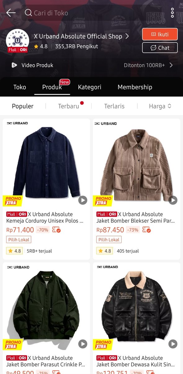 nahzaaii's tweet photo. “mau outfit yang keliatan mahal tanpa effort berlebihan?”

coba intip koleksi X Urban Absolute.
Streetwear kece, vibes-nya dapet banget. ✨ https://t.co/TTfF2P868H