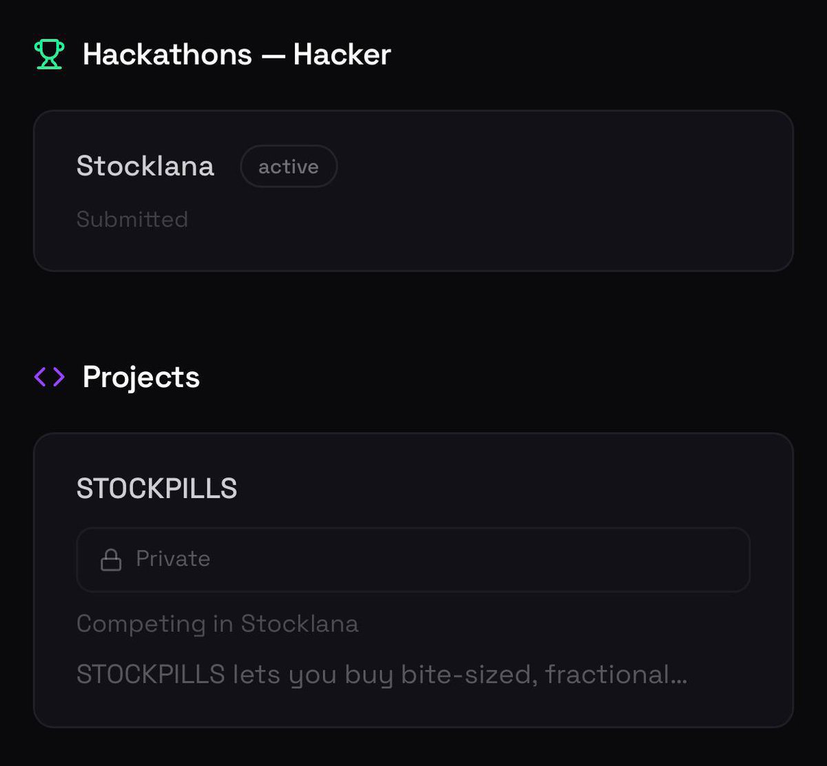 stockpills's tweet photo. Just submitted STOCKPILLS to Stocklana. 

Real and pre-IPO stock exposure, broken down into fast, tradable onchain pills, no brokerage account, no gatekeepers, no waiting.

Built for @solana. Powered by $STOCKPILLS.

Stocklana Hackathon! https://t.co/woSYUAUP4E