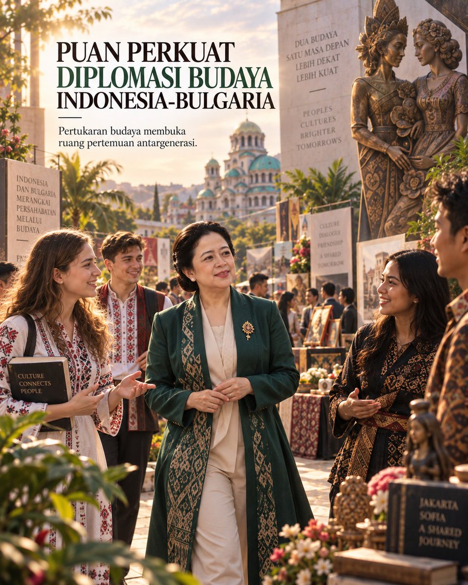 DeandraErcilia's tweet photo. Jejak kehangatan persahabatan Indonesia dan Bulgaria abadi dalam setiap helai Mawar Sukarno. Warisan yang terus mekar, menguatkan ikatan erat di antara dua bangsa kita dari generasi ke generasi.

#MawarSukarno #PersahabatanIndonesiaBulgaria #PuanMaharani #puanmaharani #puanmhrn https://t.co/vfcSCrdRLZ