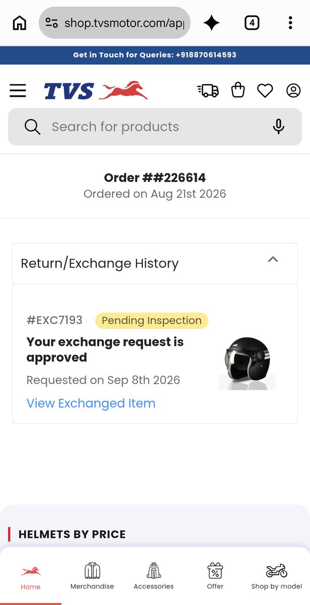 Keshudaga's tweet photo. @tvsmotorcompany its been more than 7 days still replacement not issued. I want to initiate refund urgently https://t.co/gXDhv85llN