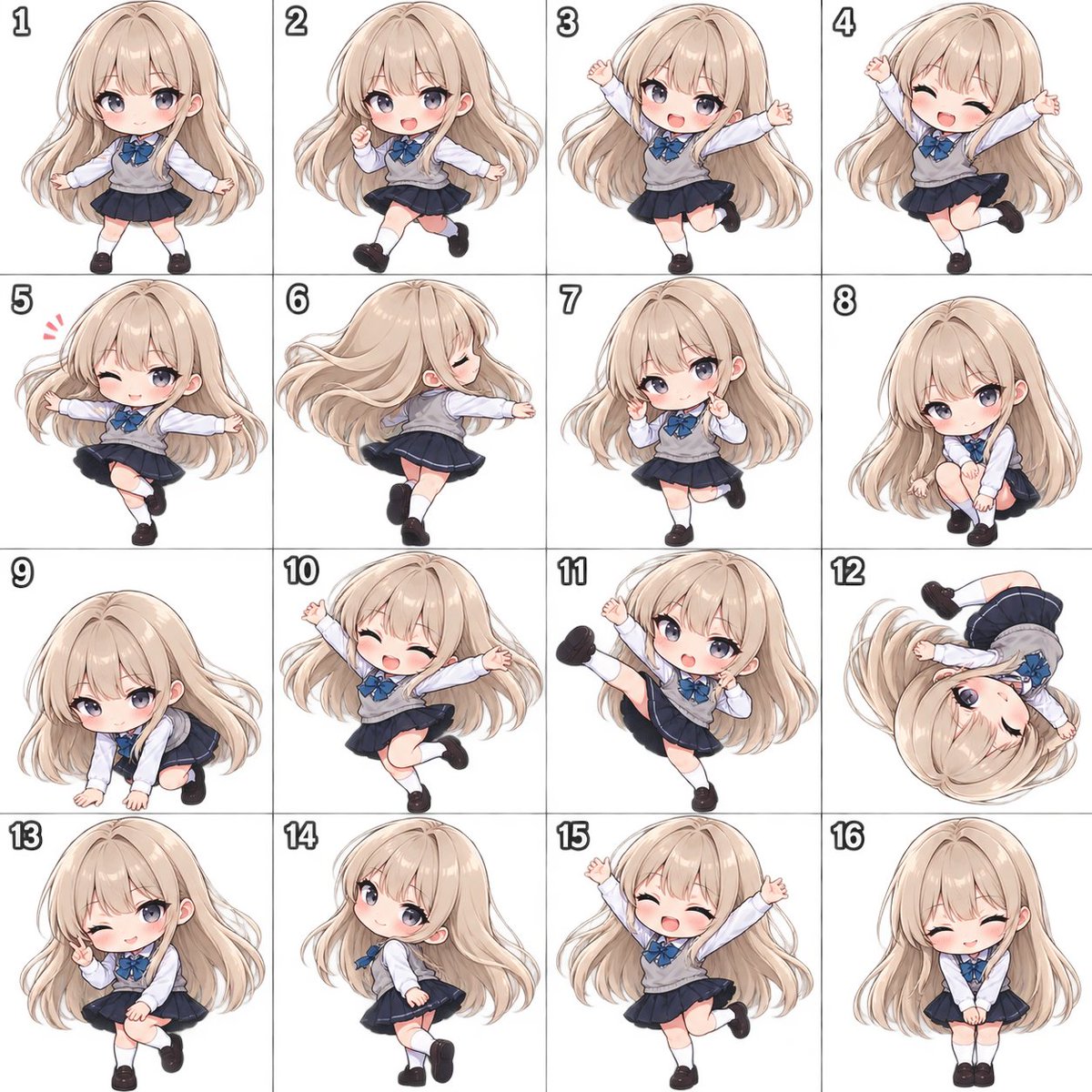 Chibi Dance Sprite Sheet
