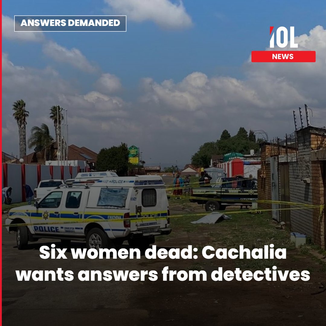 IOL's tweet photo. Police top brass will meet the team investigating the killings of women in and around Kempton Park on Tuesday afternoon.
Read on https://t.co/0mnB9X176k
#news #SixDead #AnswersDemanded #DetectivePressure #FirozCachalia https://t.co/BCv1vaFzdb
