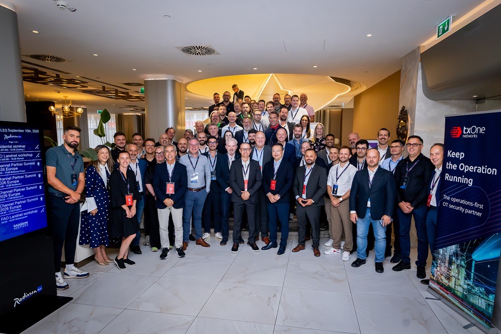 TXOneNetworks's tweet photo. At our second TXOne Partner Summit in Budapest, VP of Global Alliances and Channels Nasser Zayour shared how stronger alignment, enablement, and execution can help TXOne and our partners scale together.

Together, we’re strengthening the partner ecosystem and advancing OT security.

#TXOneNetworks #PartnerSummit #OTSecurity #Cybersecurity