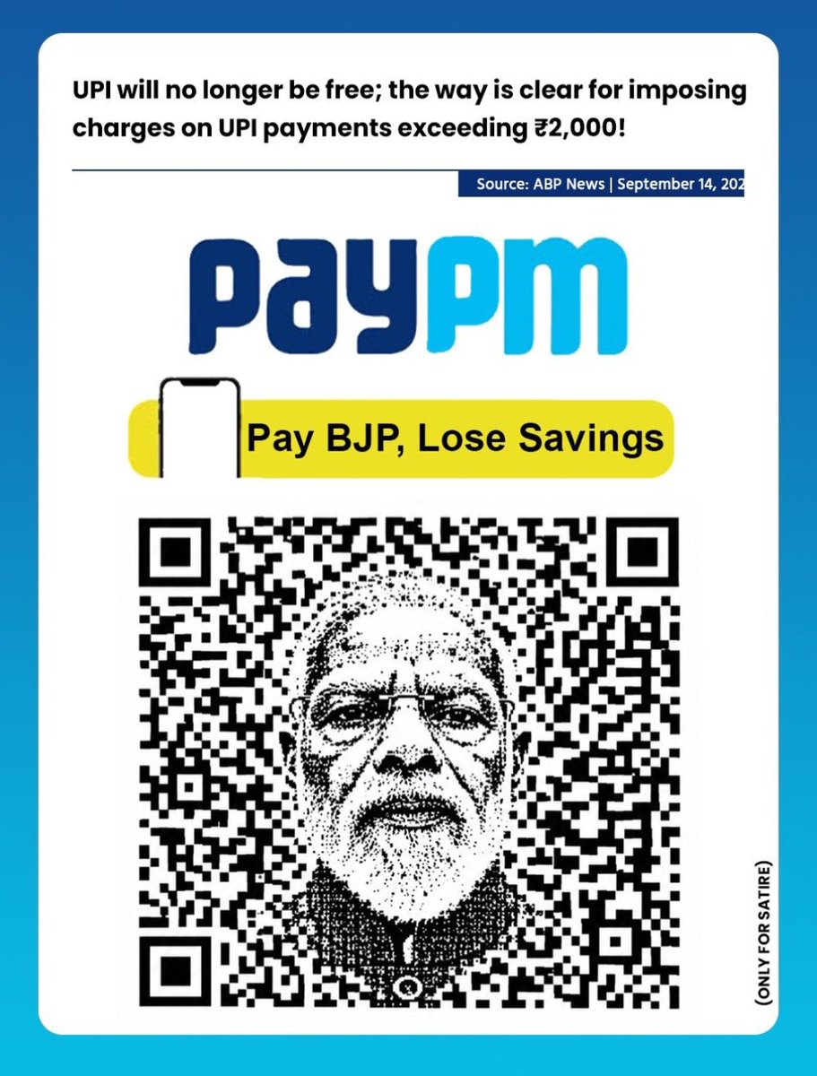 UWCforYouth's tweet photo. Legit... #PayPM now on! 

UPI no more FREE.

#UPI https://t.co/46aPeN7Lbj