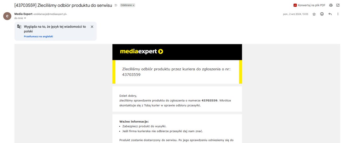 benesseresalari's tweet photo. @domidomi_90 @ZgranyTyp @MediaExpert_PL Masz - identyczną sytuację miałem i nie musiałem pajacować w internecie ani grozić żadnym UOKiKiem. Musiałem tylko monitować ME, żeby przycisnęli serwis z opinią. Każdy klient jak mu się coś nie podoba grozi UOKiKiem, więc na sklepach to nie robi żadnego wrażenia. https://t.co/4yaxdMkoDk