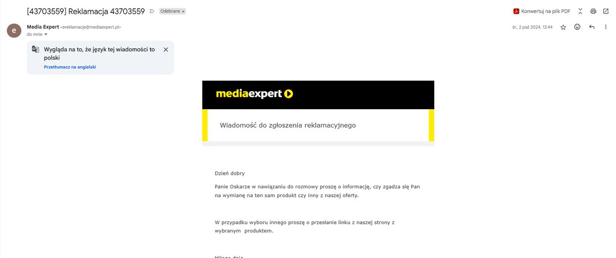 benesseresalari's tweet photo. @domidomi_90 @ZgranyTyp @MediaExpert_PL Masz - identyczną sytuację miałem i nie musiałem pajacować w internecie ani grozić żadnym UOKiKiem. Musiałem tylko monitować ME, żeby przycisnęli serwis z opinią. Każdy klient jak mu się coś nie podoba grozi UOKiKiem, więc na sklepach to nie robi żadnego wrażenia. https://t.co/4yaxdMkoDk
