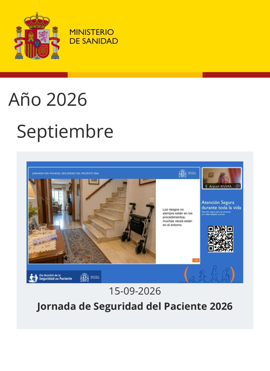 ACAMEC_'s tweet photo. Araceli Rivera en la Jornada de Seguridad del Paciene 2026, mostrando el papel de la EFYC en la seguridad del paciente en su domicilio @AraRivera_ @faecap @sanidadgob https://t.co/DjgvykNt0S