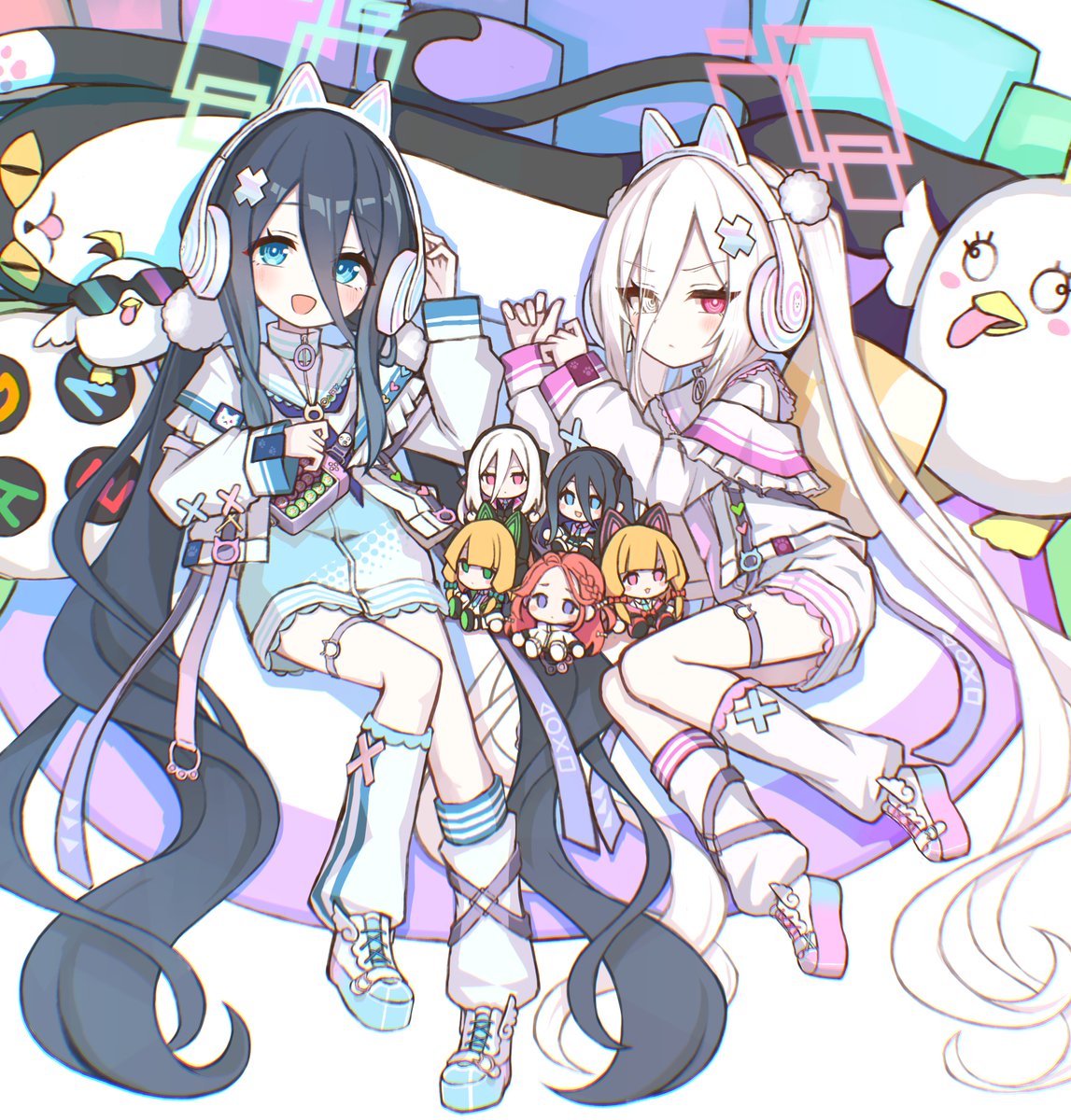 0xff6b4a2b's tweet photo. アリスとケイちゃん（超新星実況放送） https://t.co/x3Ja3leKGl