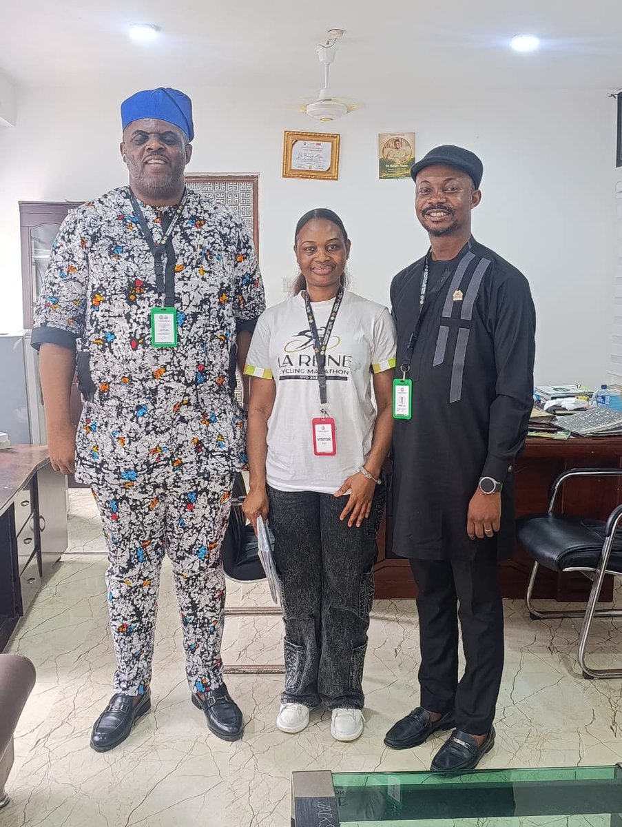 Lareinecymara4's tweet photo. We are proud to collaborate with the AKWA IBOM STATE Public Health Emergency Operations Centre  - Pheoc as we prepare for Lareine Cycling Marathon 2026.

During our engagement with the team, we had the privilege of meeting the Director of Public Health, Dr. Bassey Akpan, and the Director of Emergency & Ambulance Services, Dr. Jacob, as we discussed health and emergency support for the marathon.

As part of this collaboration, participants will have access to free health checks during the marathon, alongside emergency health support to help promote a safer experience throughout the event.

This is what it means to build an event with the people at heart

Lareine Cycling Marathon 2026
📍 Uyo, Akwa Ibom State
📅 October 26 to November 1, 2026

Endure • Enjoy • Earn

#LareineCyclingMarathon2026 #LCM2026 #EndureEnjoyEarn #RideUyo #Sports