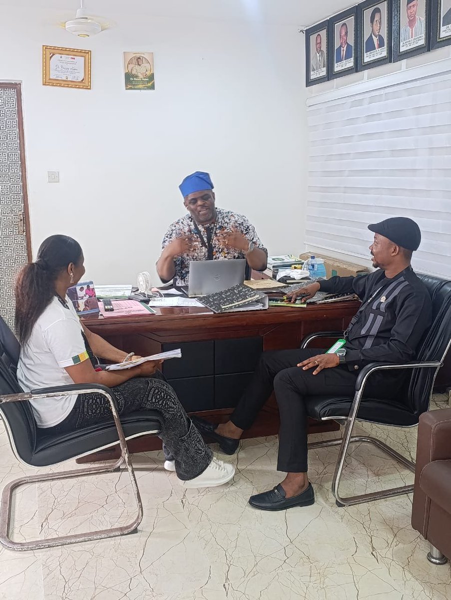 Lareinecymara4's tweet photo. We are proud to collaborate with the AKWA IBOM STATE Public Health Emergency Operations Centre  - Pheoc as we prepare for Lareine Cycling Marathon 2026.

During our engagement with the team, we had the privilege of meeting the Director of Public Health, Dr. Bassey Akpan, and the Director of Emergency & Ambulance Services, Dr. Jacob, as we discussed health and emergency support for the marathon.

As part of this collaboration, participants will have access to free health checks during the marathon, alongside emergency health support to help promote a safer experience throughout the event.

This is what it means to build an event with the people at heart

Lareine Cycling Marathon 2026
📍 Uyo, Akwa Ibom State
📅 October 26 to November 1, 2026

Endure • Enjoy • Earn

#LareineCyclingMarathon2026 #LCM2026 #EndureEnjoyEarn #RideUyo #Sports