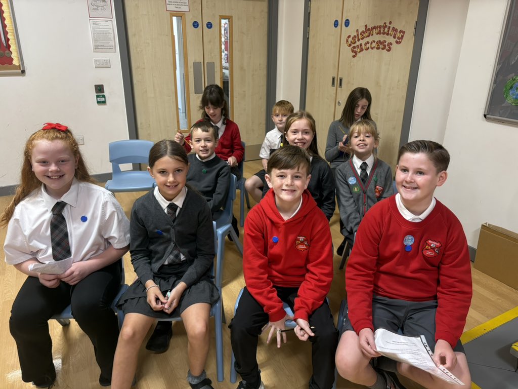 MrsValerio's tweet photo. All set for our vice-captain candidate speeches! You are all fab and ready for this! Good luck! ⭐️❤️ @WhinhillPS @misscalderwps @MrsSharpWPS https://t.co/tVHiIsgwcn