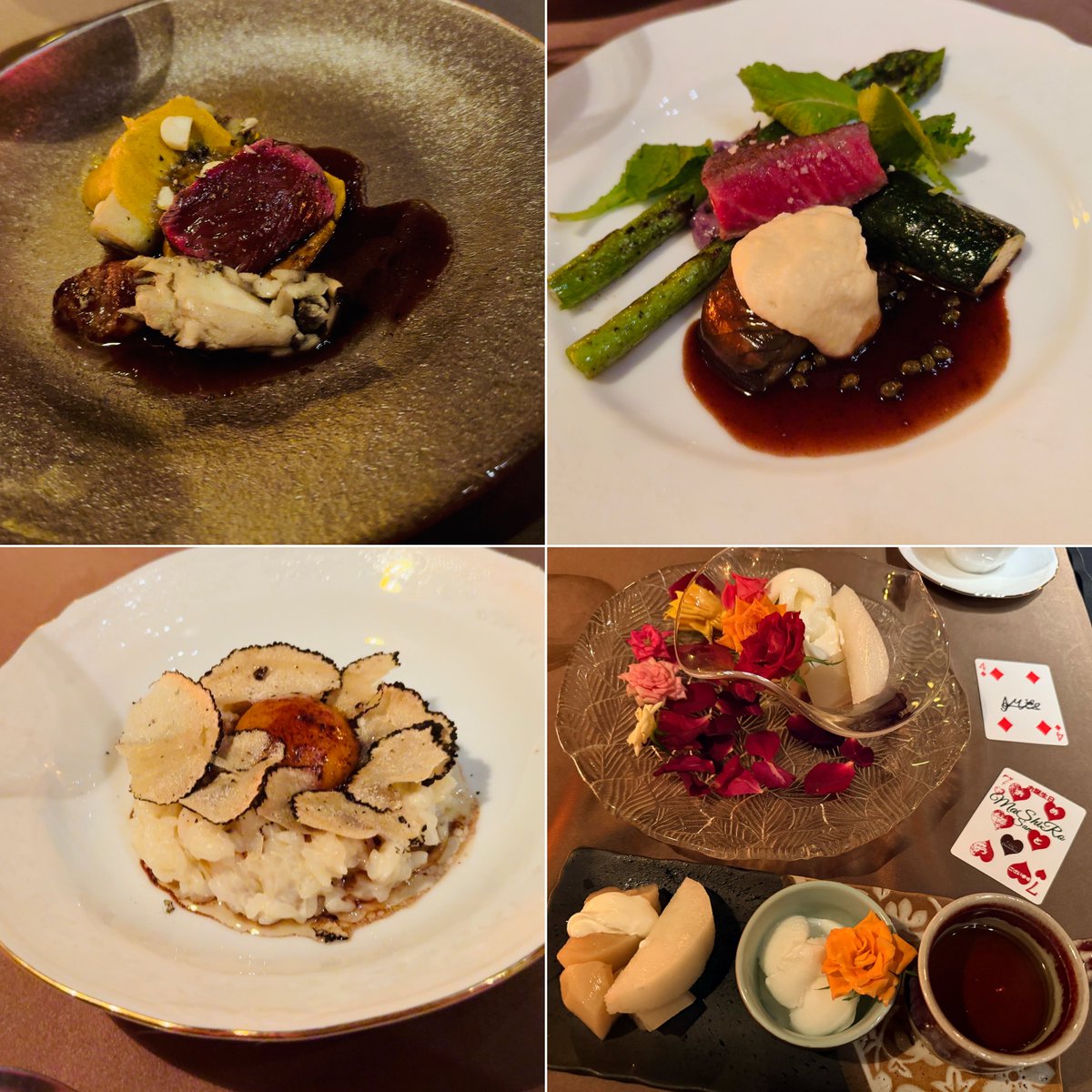 MaShiRo__911's tweet photo. 先日、誕生日のお祝いで泉シェフ @chef_izumi のお店に連れて行って頂きました！
本当に素晴らしく美味しい御料理ばかりで幸せでした😭
1品1品本当に美味しく最後まで楽しめるコースでした😭ありがとうございます！
泉さんも本当に気さくな方でたくさんお話させて頂いて感激でした！

そしてヒラカワさんにもテレビで見るような本格マジックまで披露して頂けました🎩✨
誕生日カードのプレゼントまで- ̗̀🎁 ̖́-😭
⁡
本当に素敵な時間をありがとうございます！
出逢いに感謝です✨
また素晴らしい御料理を堪能しに行きます！