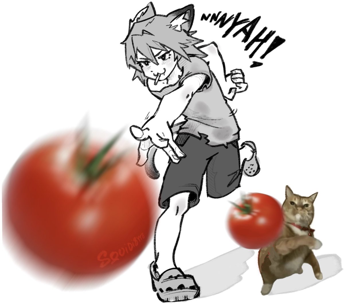 squidibyte's tweet photo. #yanineko #chainsmokercat
🍅🚬 https://t.co/aDqavuJCdl