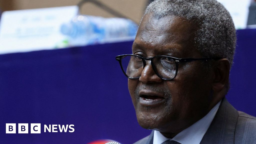 BBCAfrica's tweet photo. Nigerian billionaire Aliko Dangote has launched Africa's largest ever share sale, offering a stake in his oil refinery to the general public in a deal that could raise as much as $2.1bn (£1.6bn). https://t.co/CukAt2rfFR https://t.co/qWQ9Dc7aq1