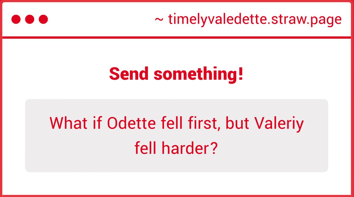 timelyValedette's tweet photo. Aww, that trope is perfect for them. I totally see it 🥺 https://t.co/KqeaY0mMmh