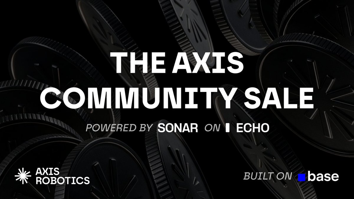 0xAdi_web3's tweet photo. 🤖 Physical AI is taking a massive leap forward.
Since launching on @base, @axisrobotics @axisroboticsin_  has been setting serious benchmarks:
5M+ data trajectories captured
200K+ total contributors onboarded
Ranked as a Top 2 DApp on Base
$12M raised from premier investors
Next up: The official $AXIS Community Sale is almost here.
🎯 Sale Highlights:
Token Price: $0.10
Target Raise: $1M USDC (on Base)
Pre-registration: Currently LIVE
🇮🇳 Timeline for India:
Commitments Open: Sep 21 | 10:30 AM IST
Commitments Close: Sep 28 | 10:30 AM IST
Building real-world data infrastructure for robotics is no small feat—Axis is rapidly turning into a major ecosystem player to watch.
⚠️ Reminder: Always DYOR and stick strictly to official links and portals
